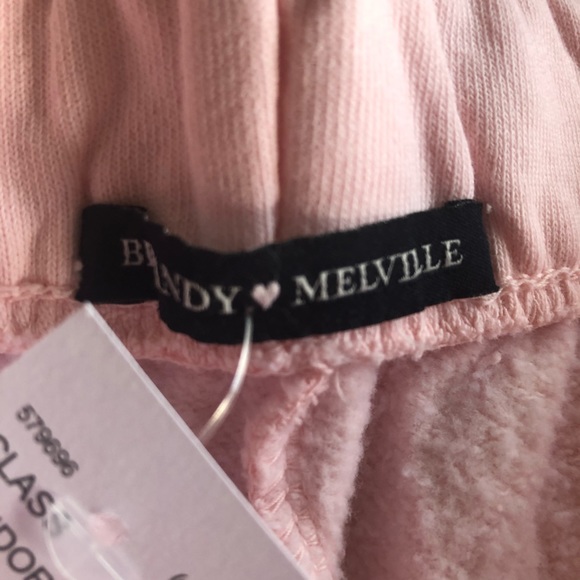 brandy melville light pink rosa sweatpants - Picture 3 of 4